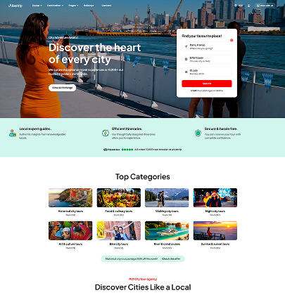 Demo homepage preview